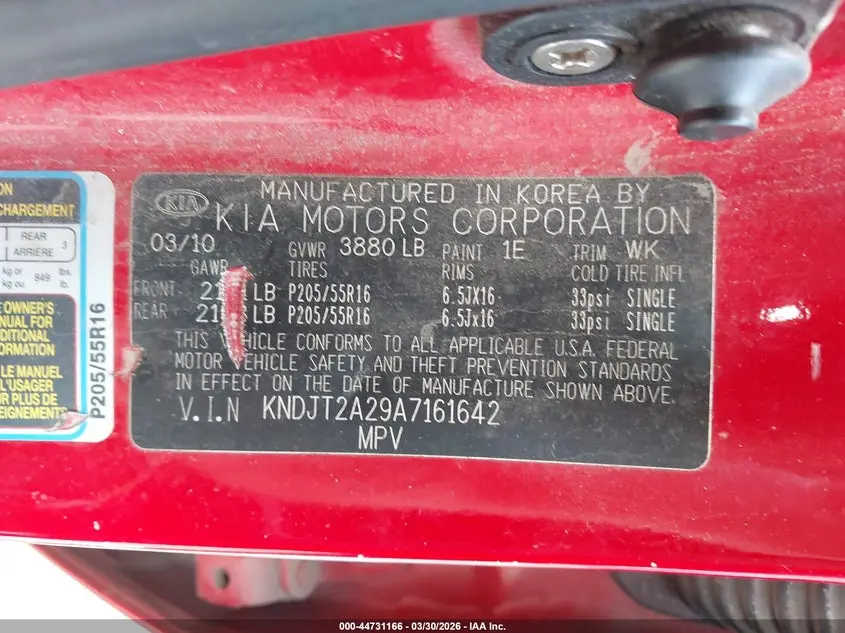 2010 KIA SOUL +