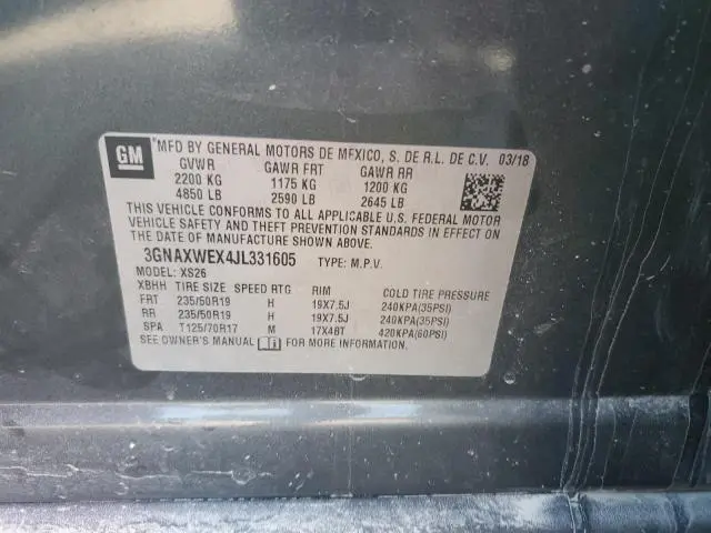 2018 CHEVROLET EQUINOX PREMIER  