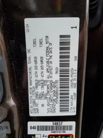 2025 TOYOTA TUNDRA CREWMAX PLATINUM  