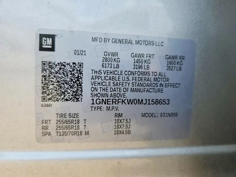 2021 CHEVROLET TRAVERSE LS  