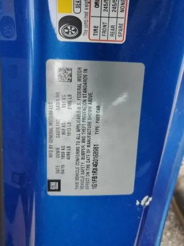 2016 CHEVROLET CAMARO LT  