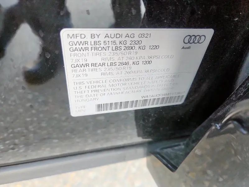 2021 AUDI Q3 PREMIUM 40  