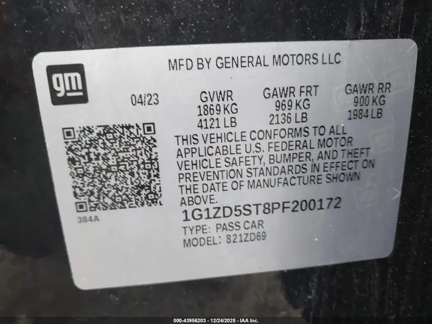 2023 CHEVROLET MALIBU FWD 1LT