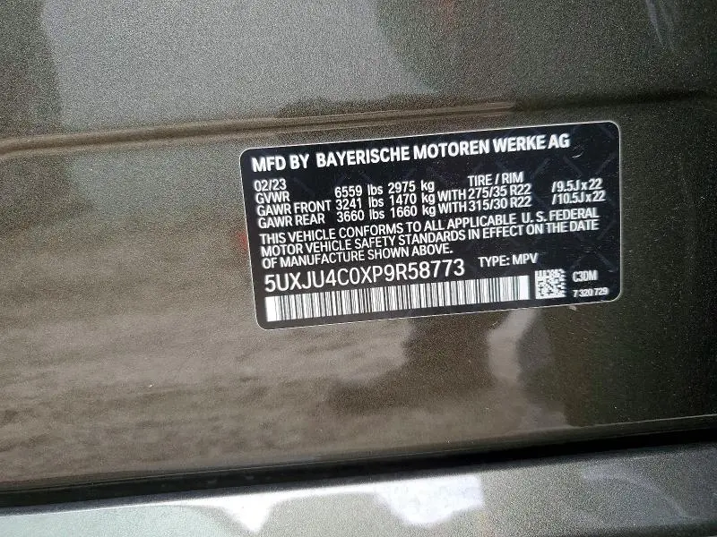 2023 BMW X5 M50I  
