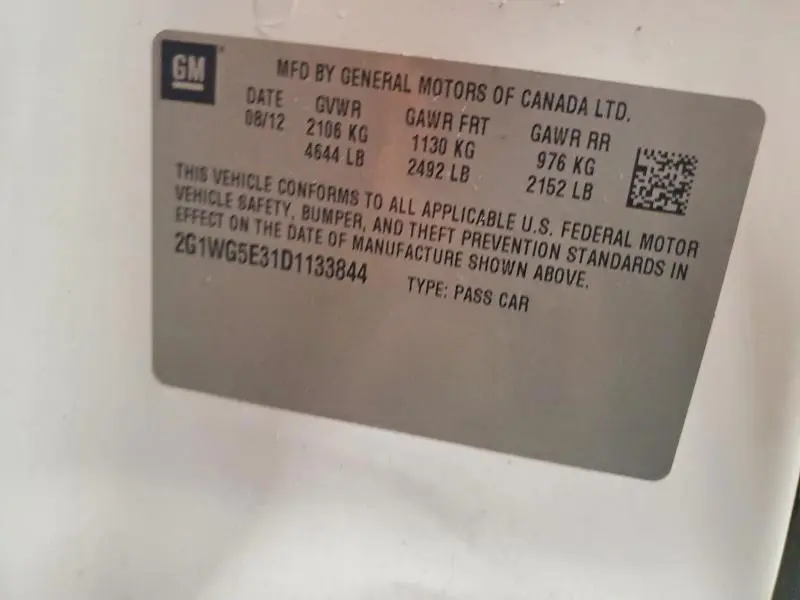 2013 CHEVROLET IMPALA LT  