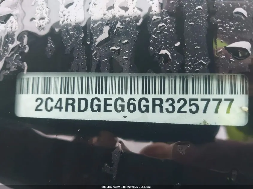 2016 DODGE GRAND CARAVAN R/T