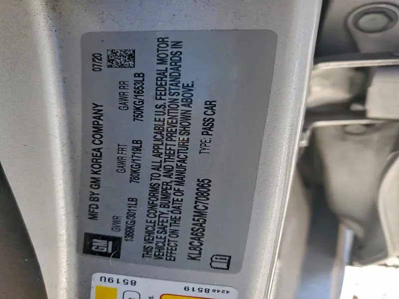 2021 CHEVROLET SPARK LS  