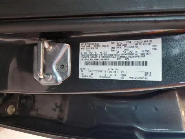 2017 FORD ESCAPE TITANIUM  