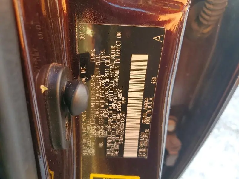 2013 TOYOTA HIGHLANDER LIMITED  