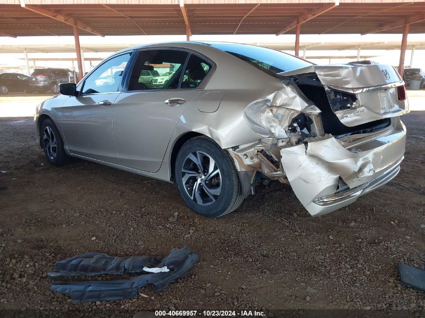 2016 HONDA ACCORD LX