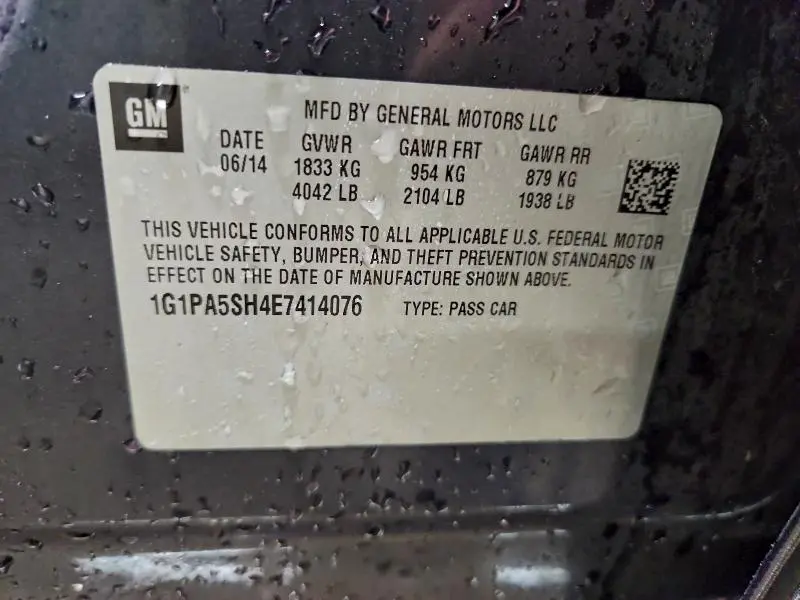 2014 CHEVROLET CRUZE LS  