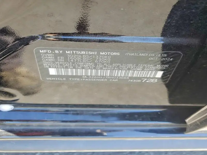 2024 MITSUBISHI MIRAGE ES  