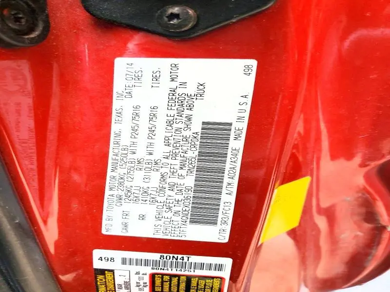 2014 TOYOTA TACOMA PRERUNNER  