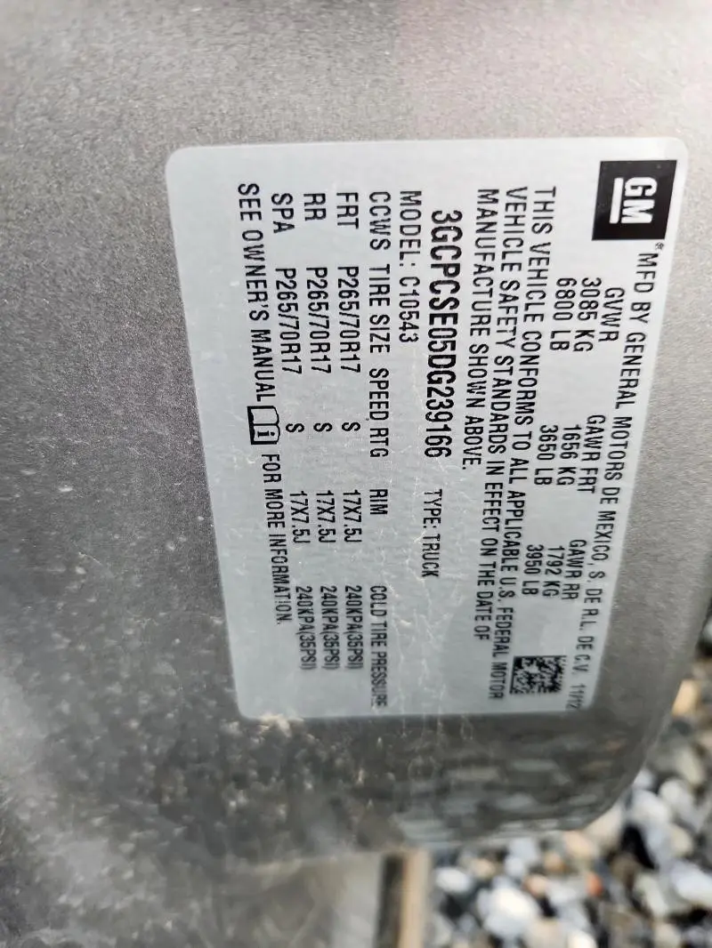 2013 CHEVROLET SILVERADO C1500 LT  