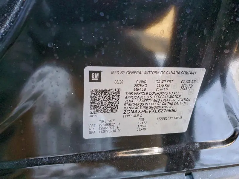 2020 CHEVROLET EQUINOX LS  