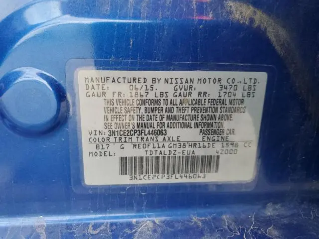 2015 NISSAN VERSA NOTE S  