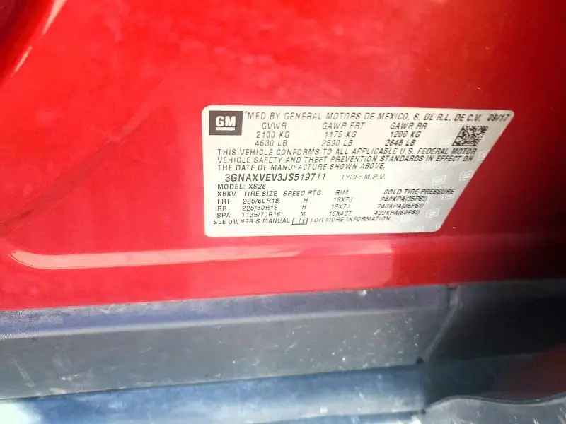 2018 CHEVROLET EQUINOX PREMIER  