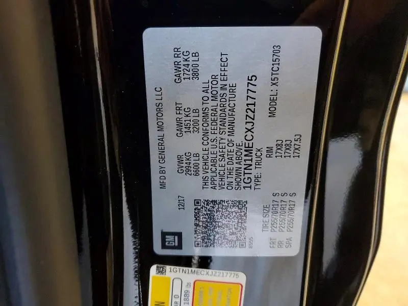 2018 GMC SIERRA C1500 SLE  
