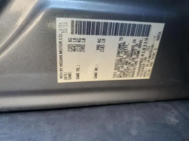 2016 NISSAN MAXIMA 3.5S  