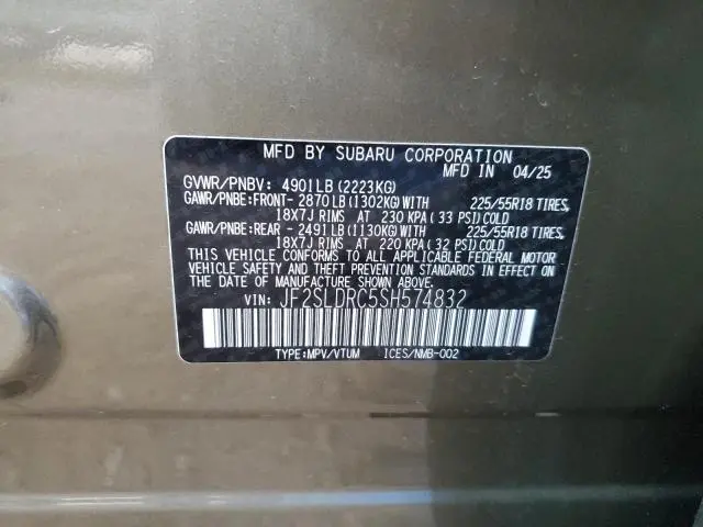 2025 SUBARU FORESTER LIMITED  