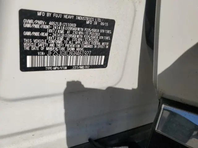 2016 SUBARU FORESTER 2.0XT TOURING  