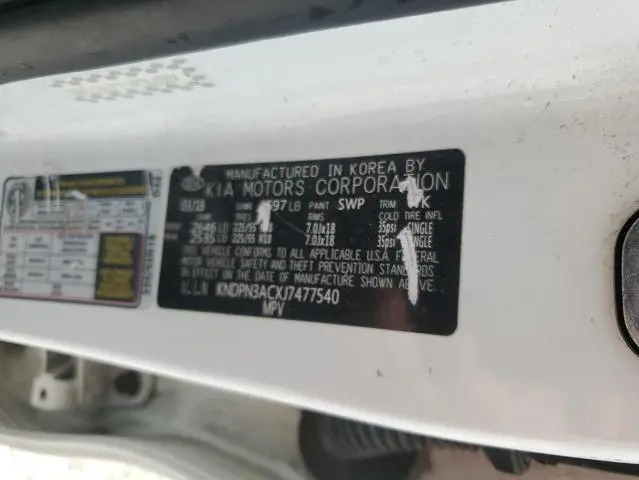 2018 KIA SPORTAGE EX  