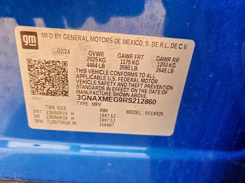 2024 CHEVROLET EQUINOX RS  