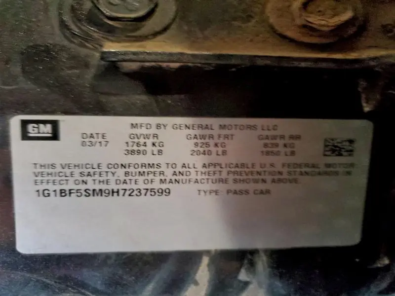 2017 CHEVROLET CRUZE PREMIER  