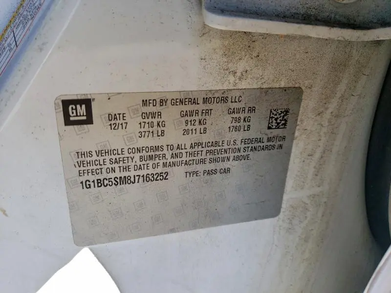 2018 CHEVROLET CRUZE LS  