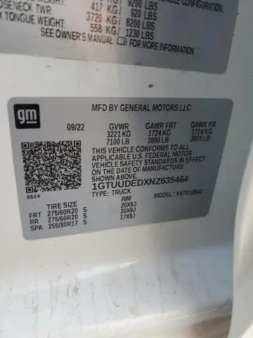 2022 GMC SIERRA K1500 SLT  