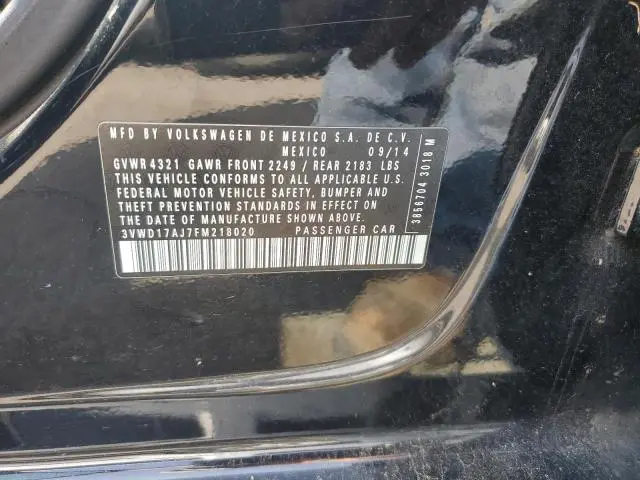 2015 VOLKSWAGEN JETTA SE  