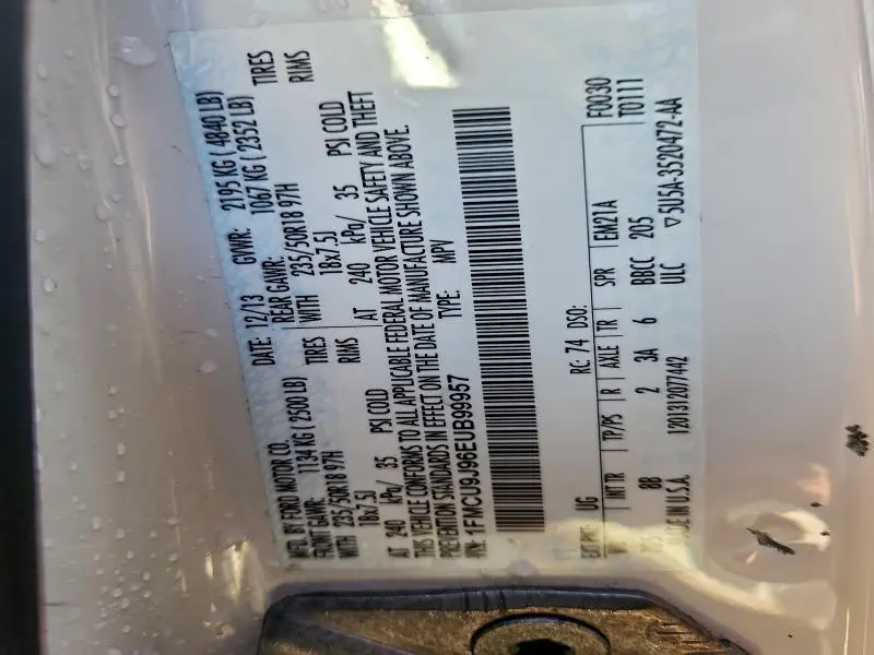 2014 FORD ESCAPE TITANIUM  