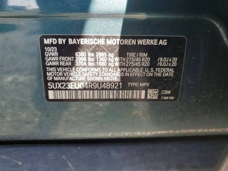 2024 BMW X5 XDRIVE40I  