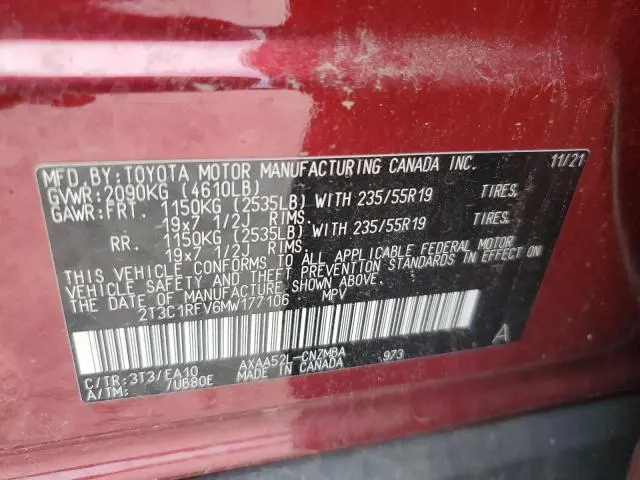 2021 TOYOTA RAV4 XLE PREMIUM  