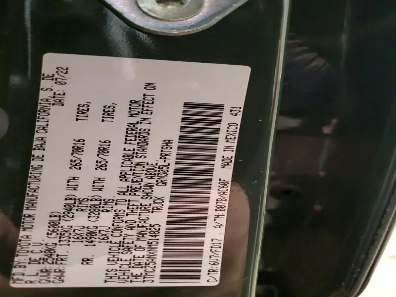 2022 TOYOTA TACOMA DOUBLE CAB  