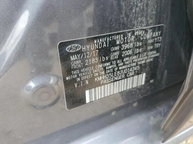 2018 HYUNDAI ELANTRA GT   