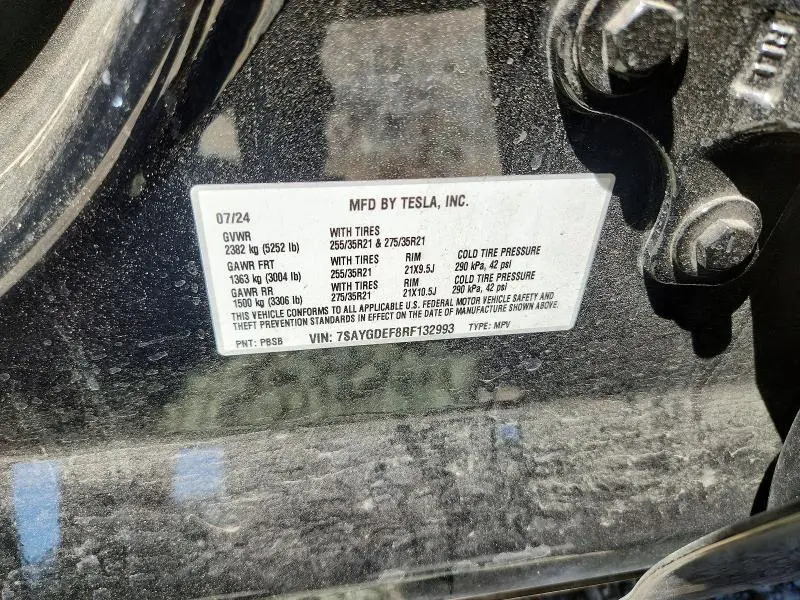 2024 TESLA MODEL Y   