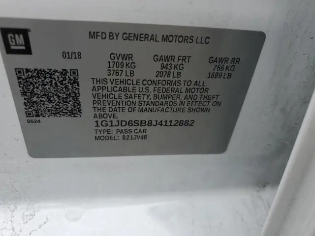 2018 CHEVROLET SONIC LT  