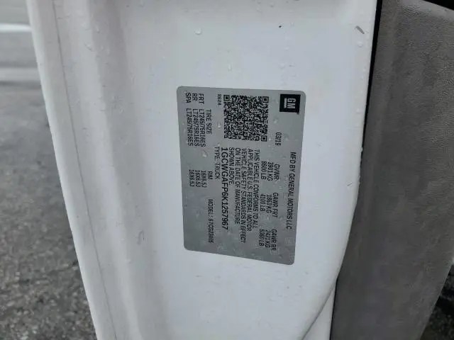 2019 CHEVROLET EXPRESS G2500   