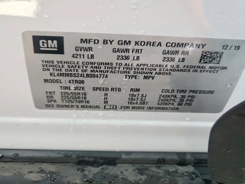 2020 BUICK ENCORE GX PREFERRED  