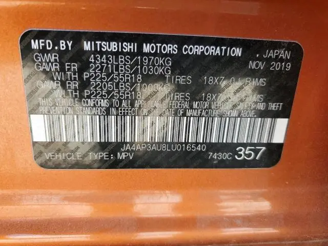 2020 MITSUBISHI OUTLANDER SPORT ES  
