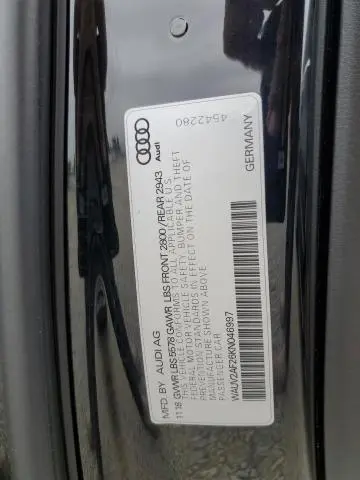 2019 AUDI A7 PRESTIGE S-LINE  