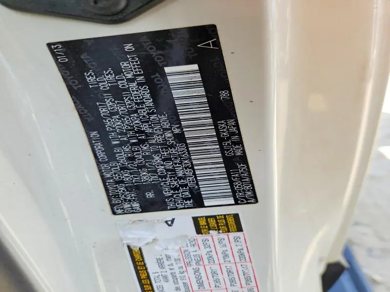 2013 TOYOTA FJ CRUISER BASE  