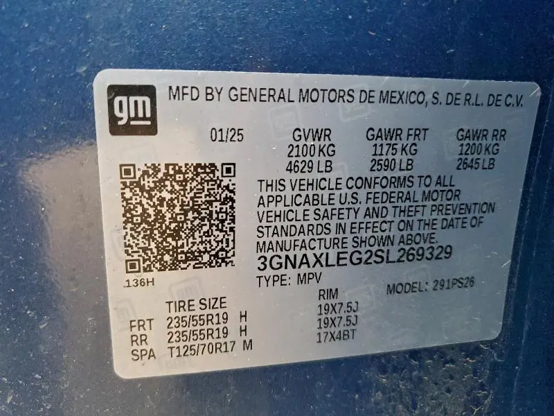 2025 CHEVROLET EQUINOX RS  