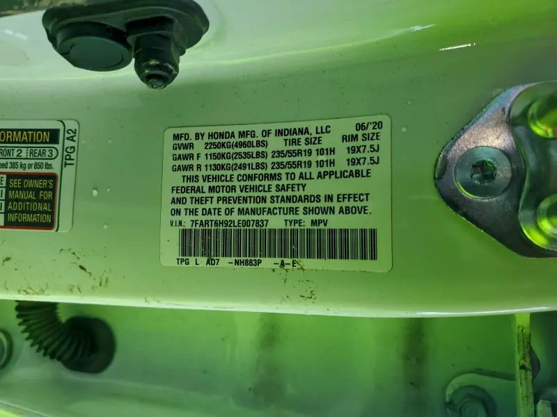 2020 HONDA CR-V TOURING  