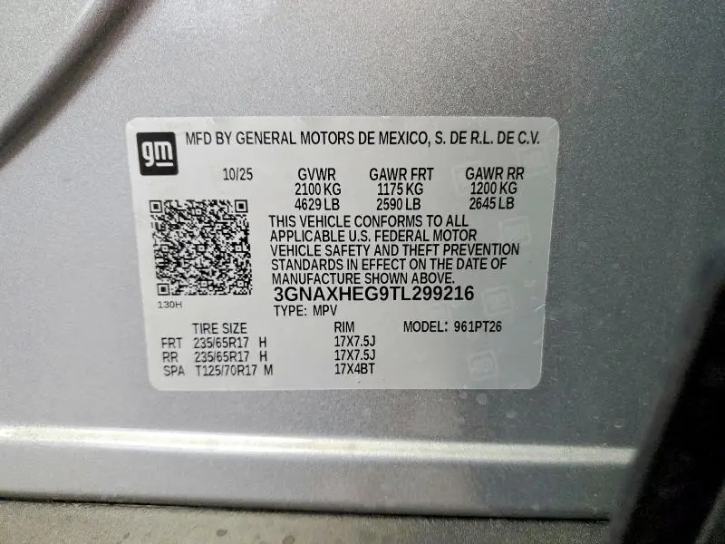 2026 CHEVROLET EQUINOX LT  