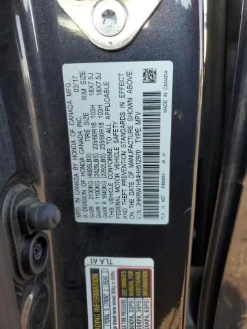 2017 HONDA CR-V EX