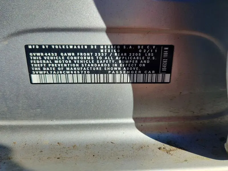 2012 VOLKSWAGEN JETTA TDI  