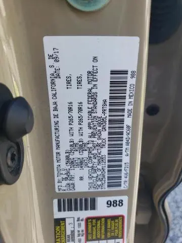 2017 TOYOTA TACOMA DOUBLE CAB  