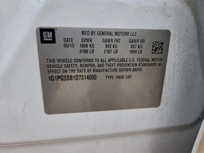 2013 CHEVROLET CRUZE LTZ  